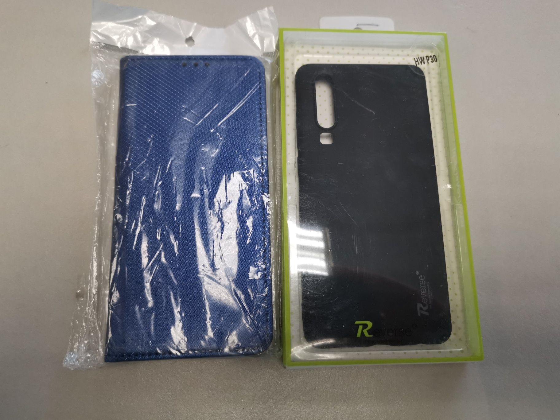 Komplet 2 sztuk etui pokrowiec futerał case plecki do Huawei P30