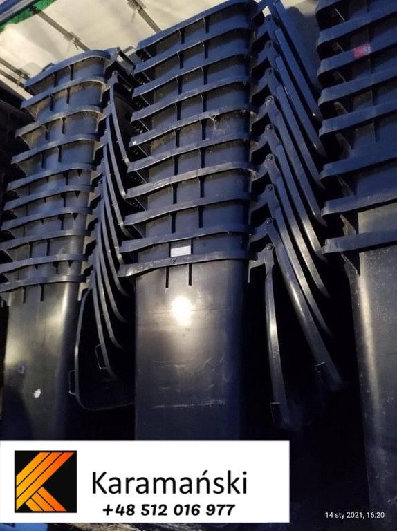 Używane pojemniki na odpady komunalne, 240 L, 1100 L