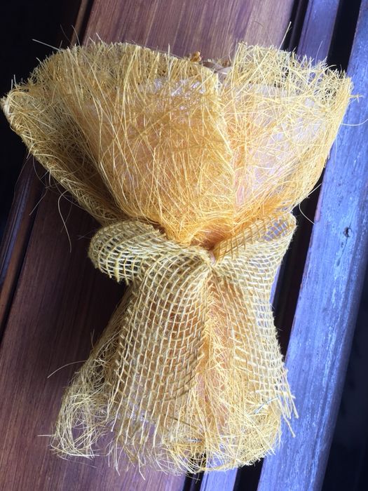 Ramo flores amarelas artificial decorativo