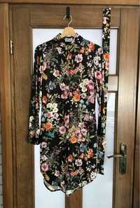 Sukienka Koszulova w kwiaty Beksa rozm XS