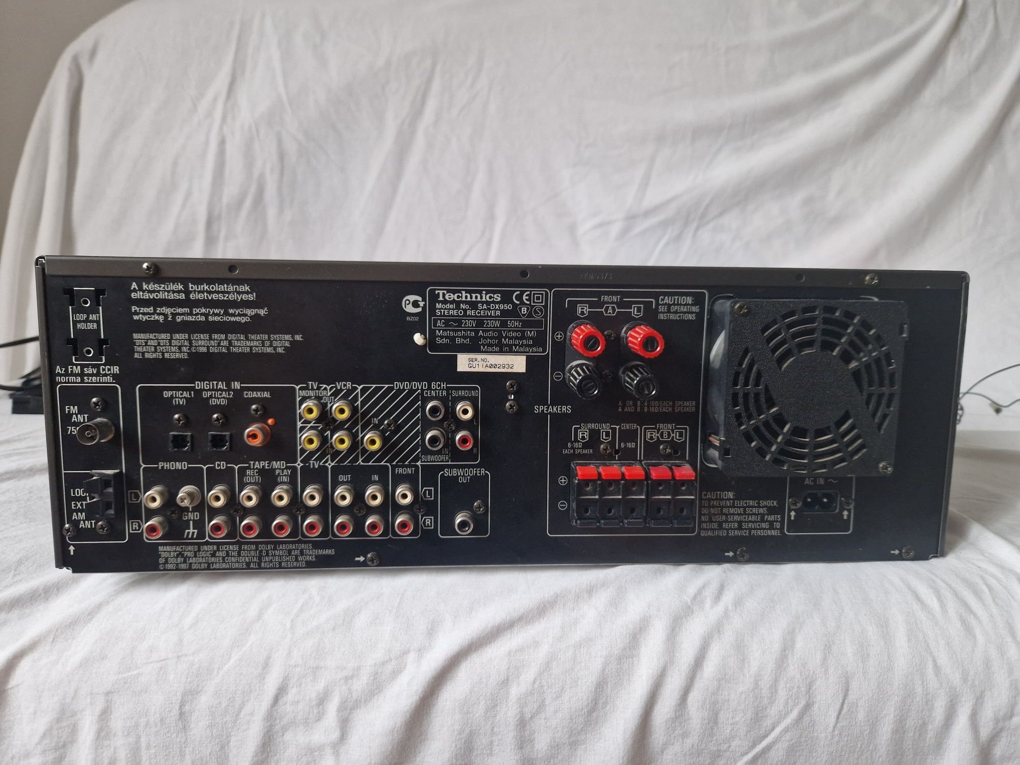 Amplituner technics sa dx 950
