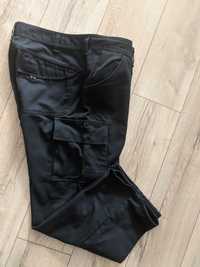 Spodnie męskie 3XL bojówki czarne jNowe pas106