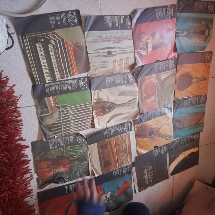 Lote de discos de vinil pequenos