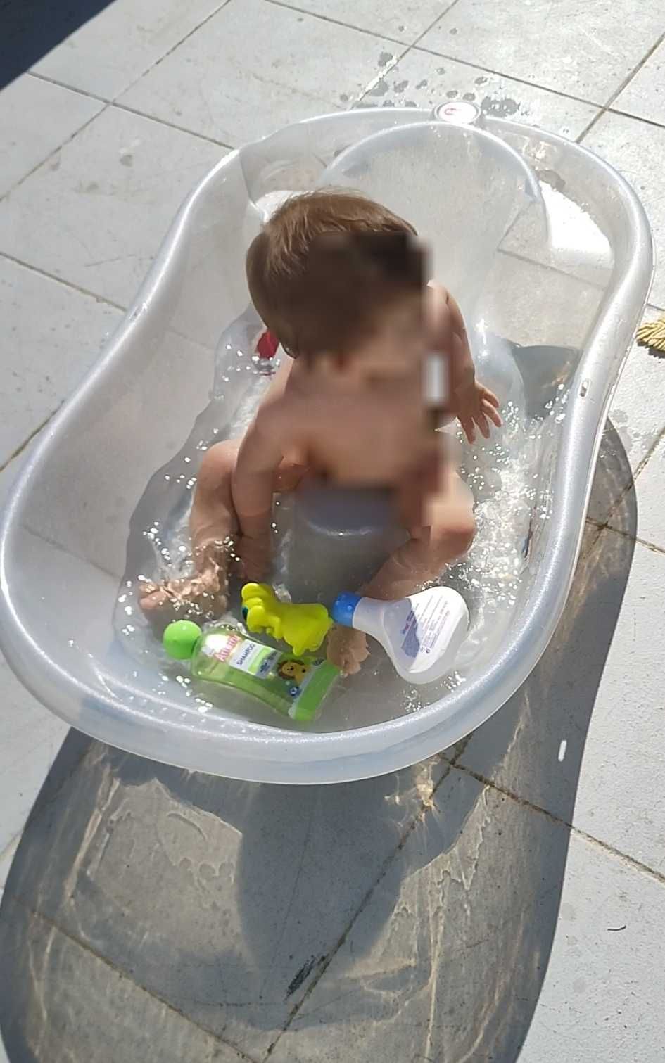 Banheira para bebê com controle de temperatura