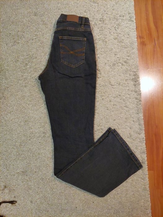 Dżinsy /jeansy szare krój Bootcut dzwony bonprix 36/s