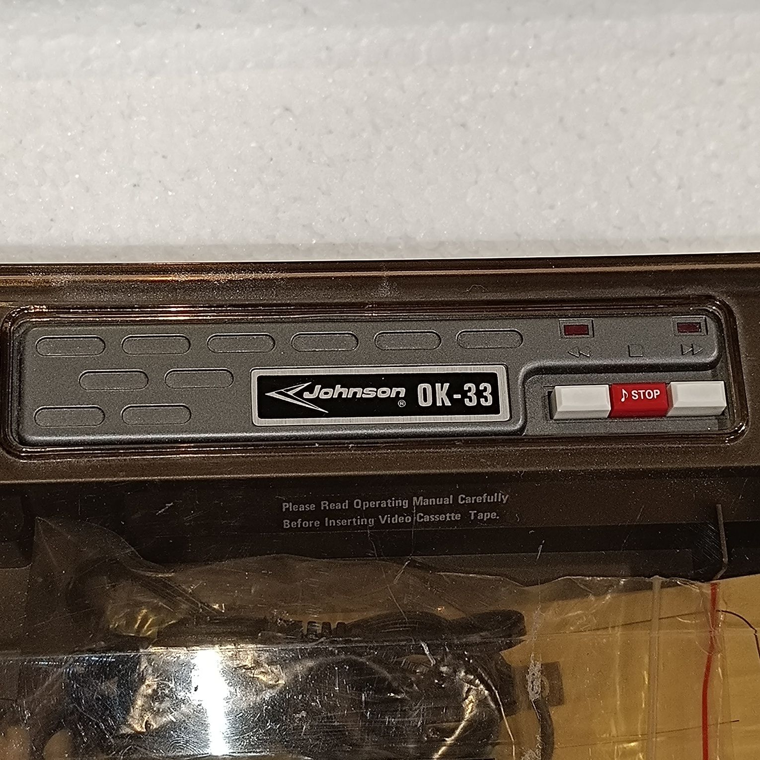 Rebobinador Cassetes VHS Johnson OK-33 Bi-Direcional Cleaner