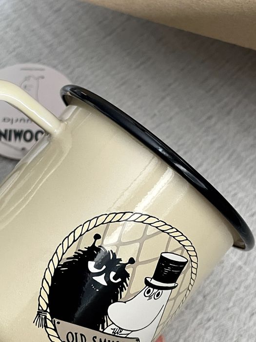 Kubek emaliowany Muminki Tata Muminka Bobek 370ml OUTLET OKAZJA !