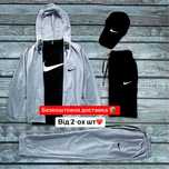 Чоловічий найк сет Nike 5в1 — футболка, кофта, штани, шорти, кепка
