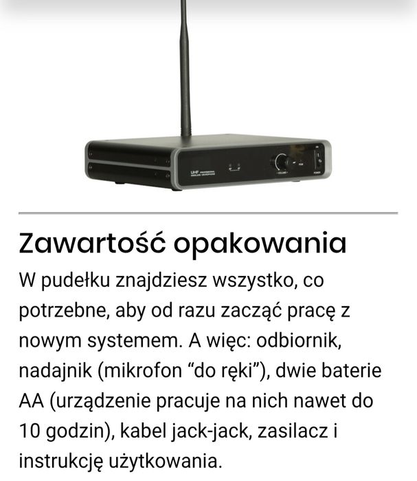 Bezprzewodowy mikrofon NOVOX