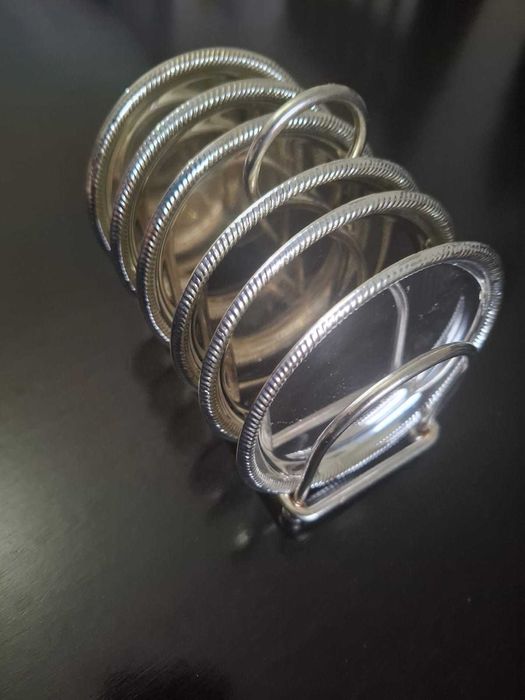 Porta-copos banhados a prata com suporte