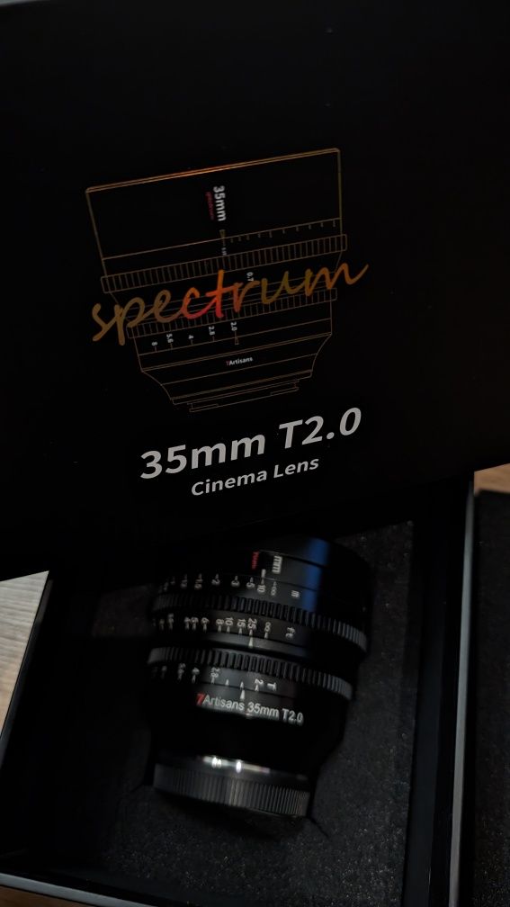 7Artisans SPECTRUM 35mm T2.0 Sony E