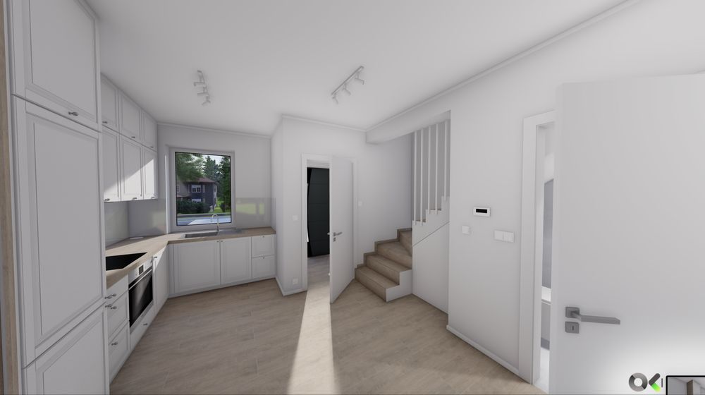 Segment narożny 61 m2 z ogrodem ok. 130 m2, ul. Akacjowa Bieniewice