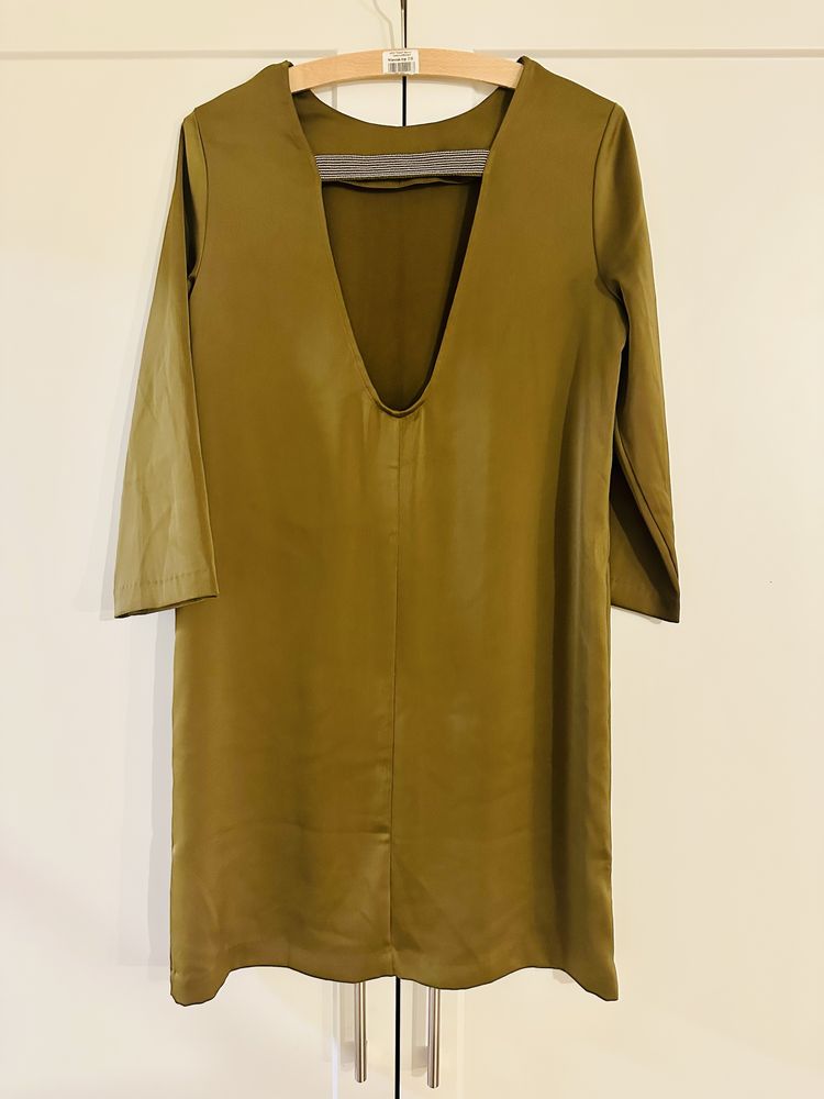 Oliwkowa j.nowa H&M 36 cudo wesele minimalizm