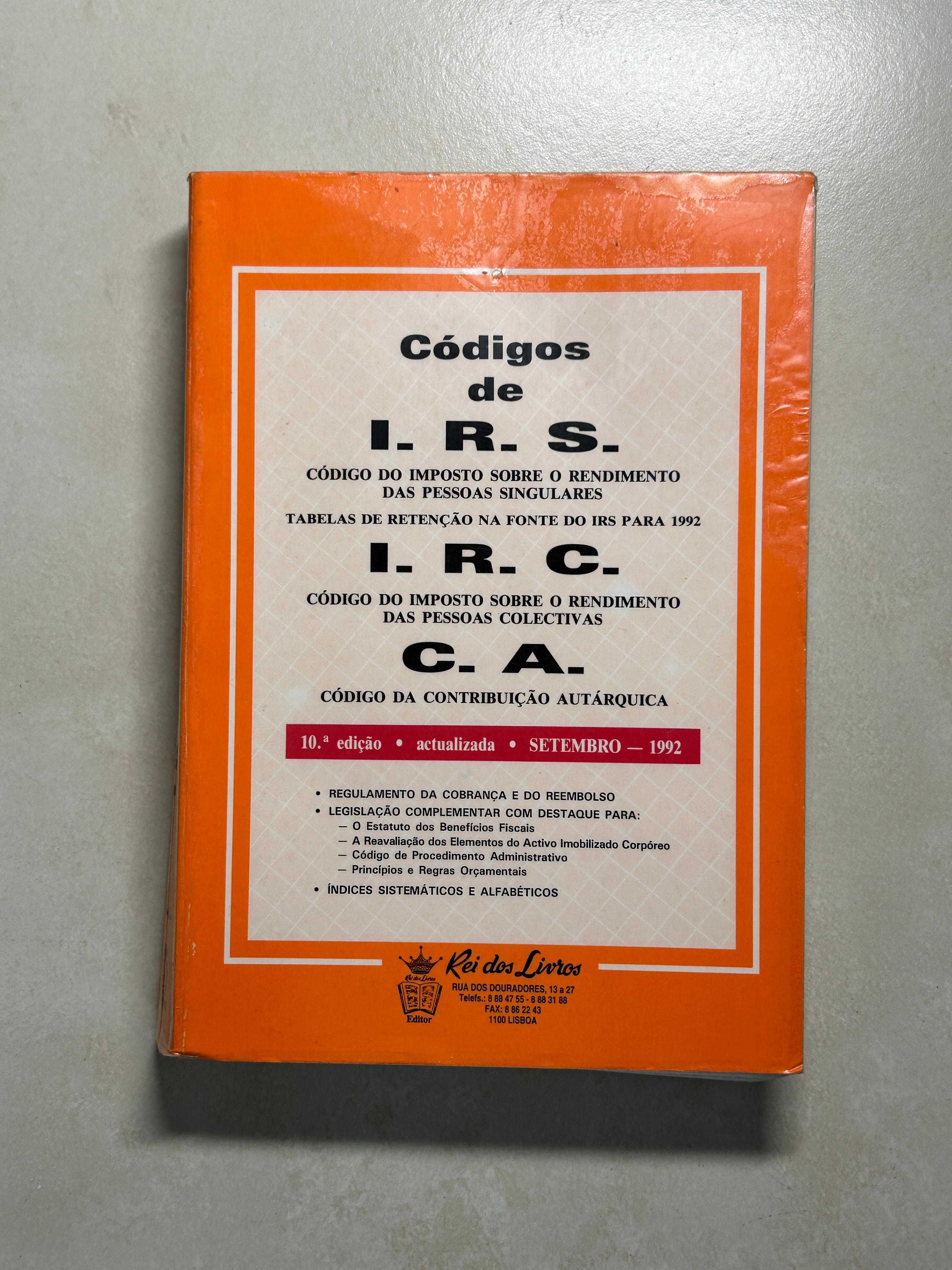 Códigos de IRS, IRC, CA