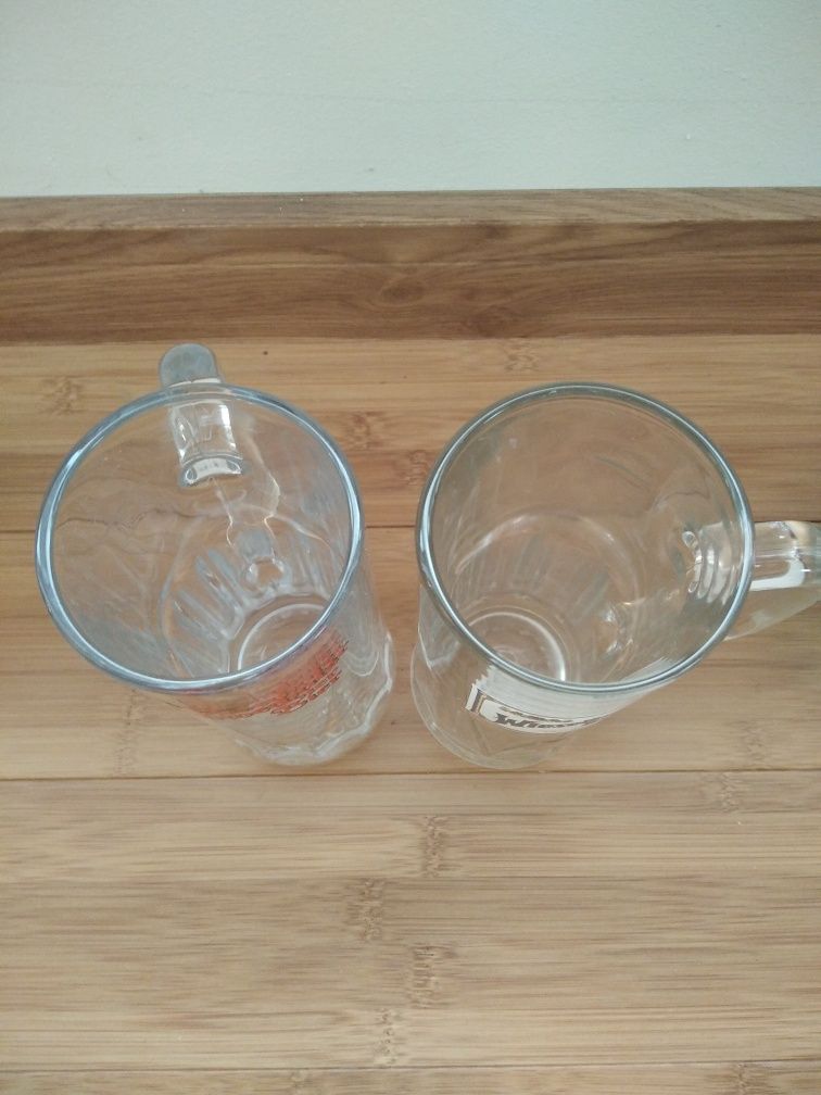 2 kufle do piwa Schwechater, Wieselberger Bier