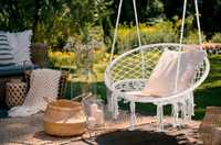 Fotel wiszący, krzesło, stylowa huśtawka ogrodowa l Darmowa wysyłka!