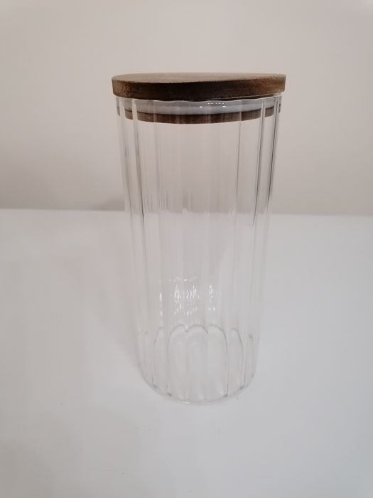 Frasco de vidro  hermético