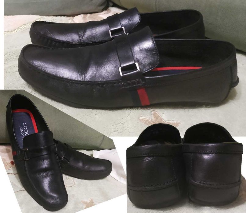 Лоферы мужские кожаные.  Индия.  р 44 по стельке 29 см