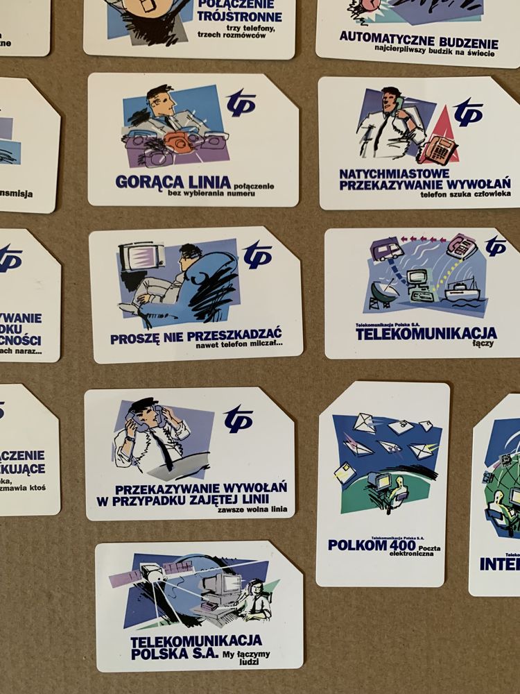 18 x karta telefoniczna TP telekomunikacja