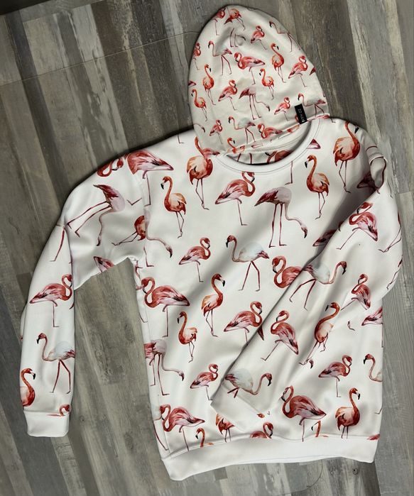 Bluza polarowa w flamingi + czapka Zo-Han