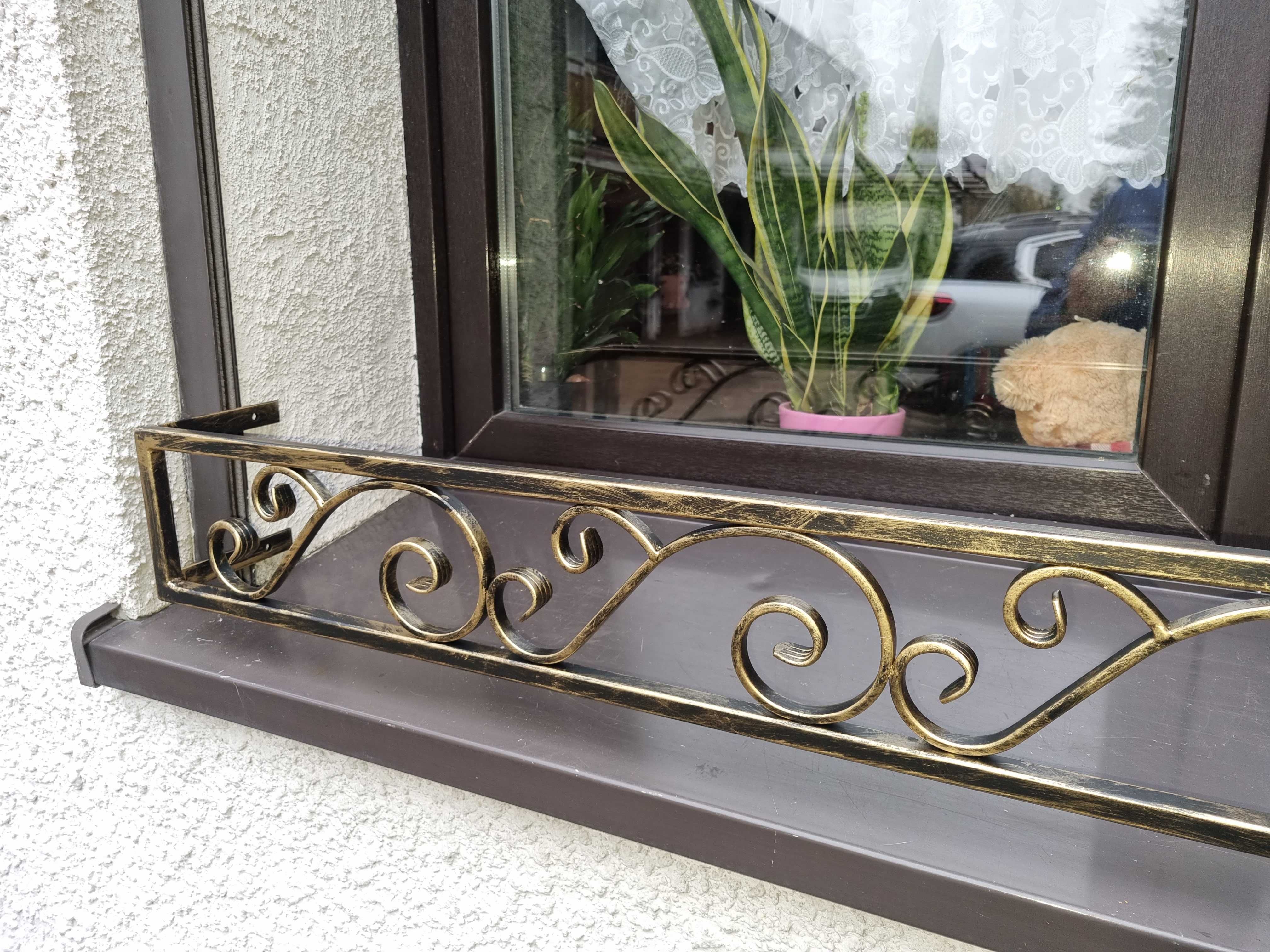 Kwietnik płotek barierka na parapet zewnętrzny do skrzynki 009