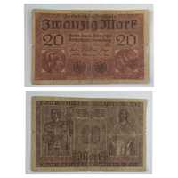 banknot  20 marek 1918 Niemcy
