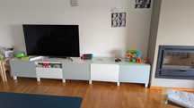 Móvel de televisão sala IKEA Besta