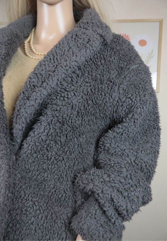 Plaszcz baranek teddy futerko