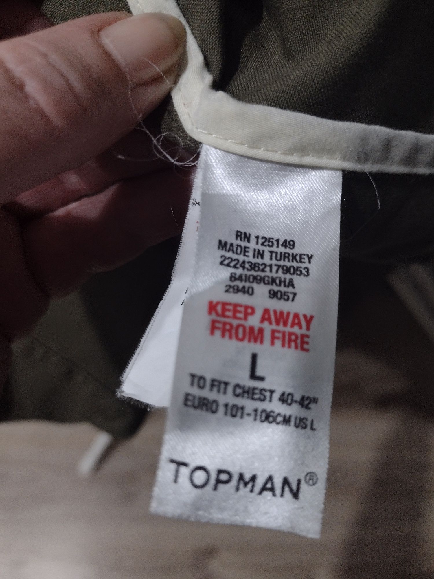 Płaszcz męski parka L, Topman