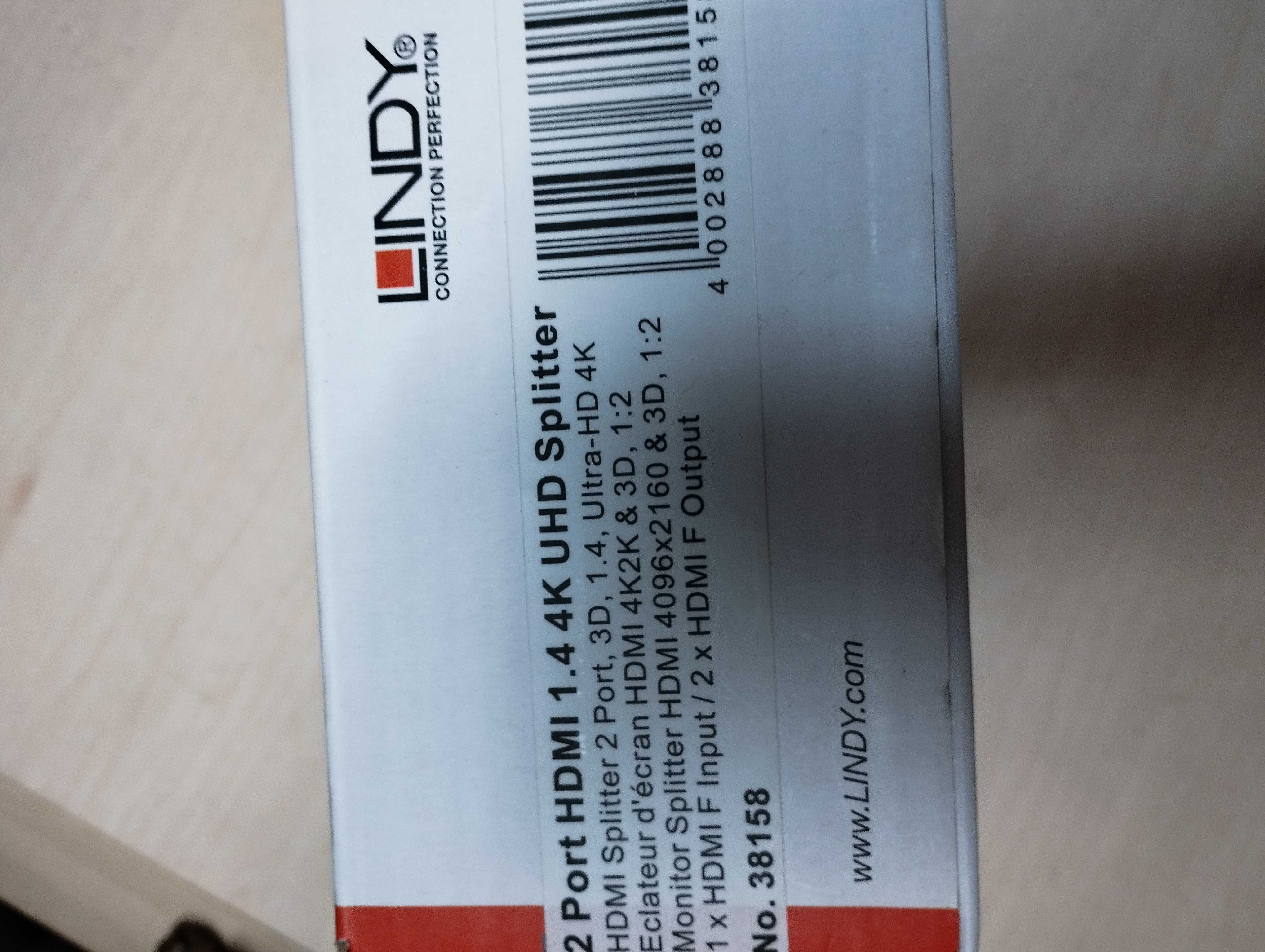 Multiplicador de Vídeo LINDY 38158 Hdmi