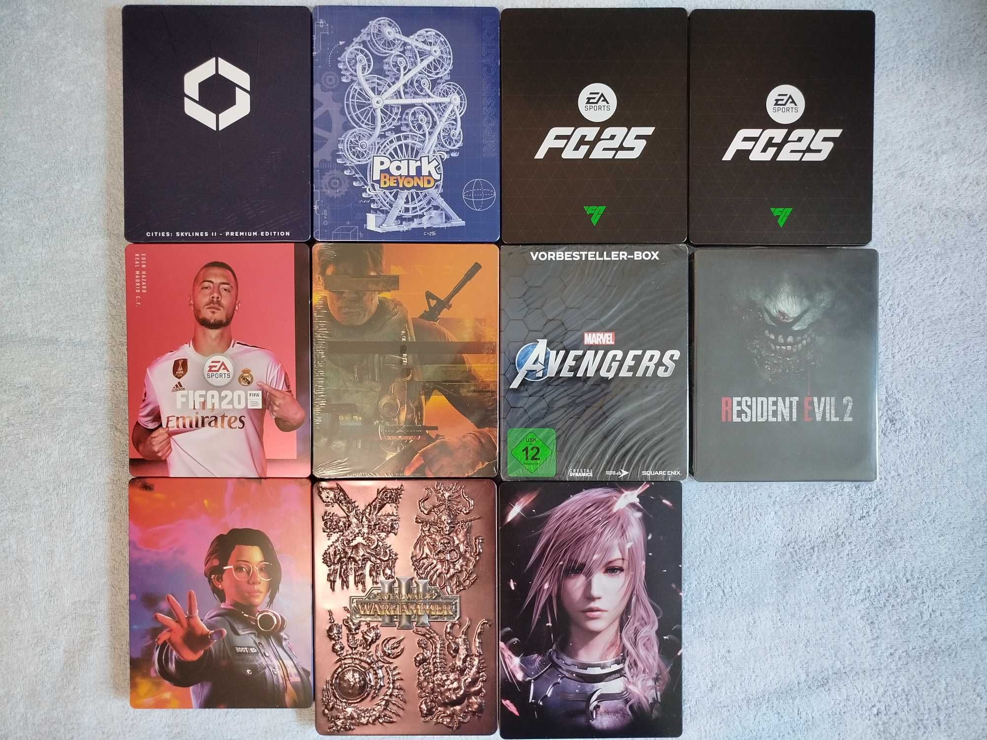 Стілбуки FC25, Marvel's Avengers, Resident Evil 2, Final Fantasy 13-2