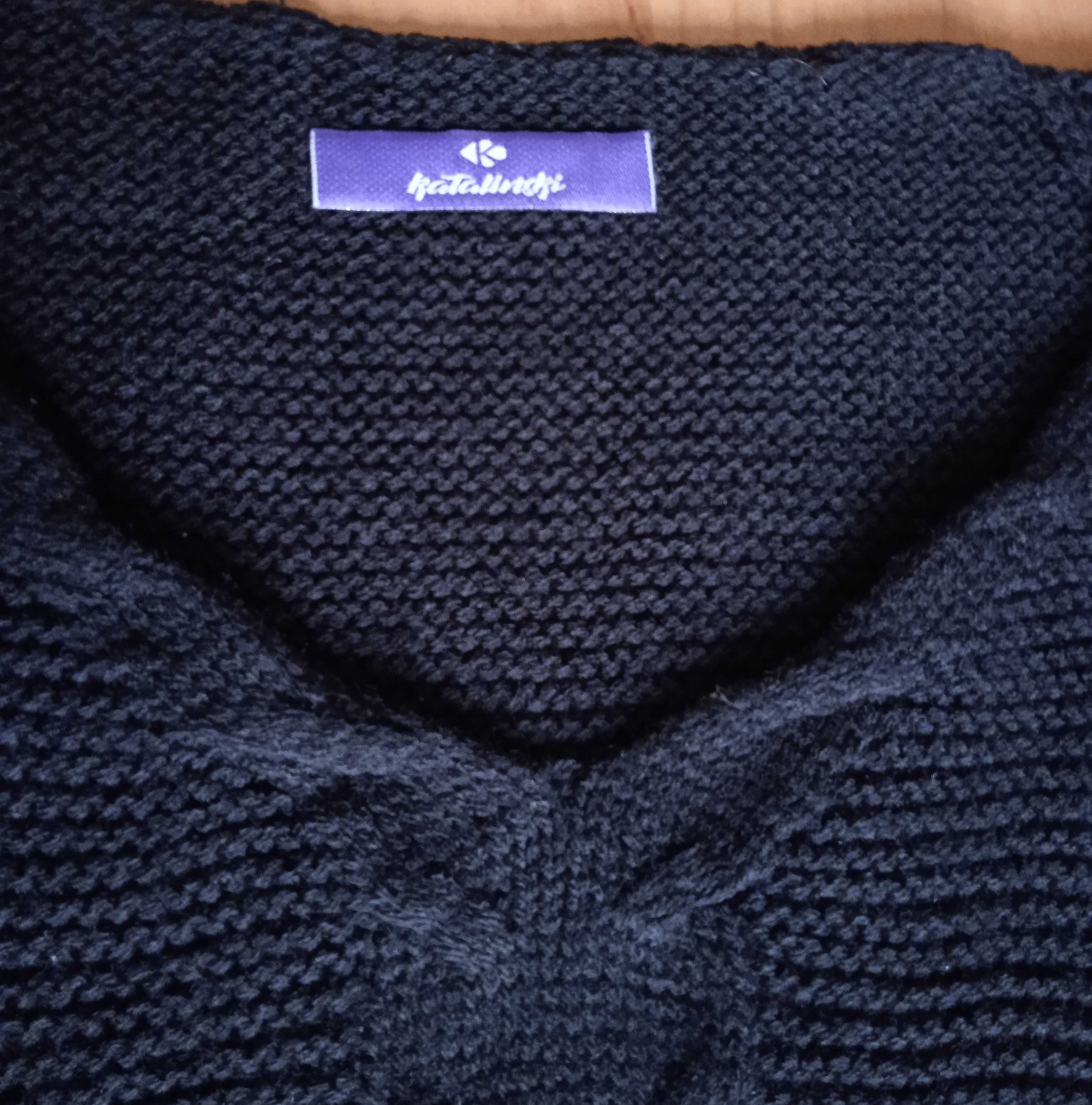 Czarny sweter z dzianiny KATALINSKI rozmiar XL