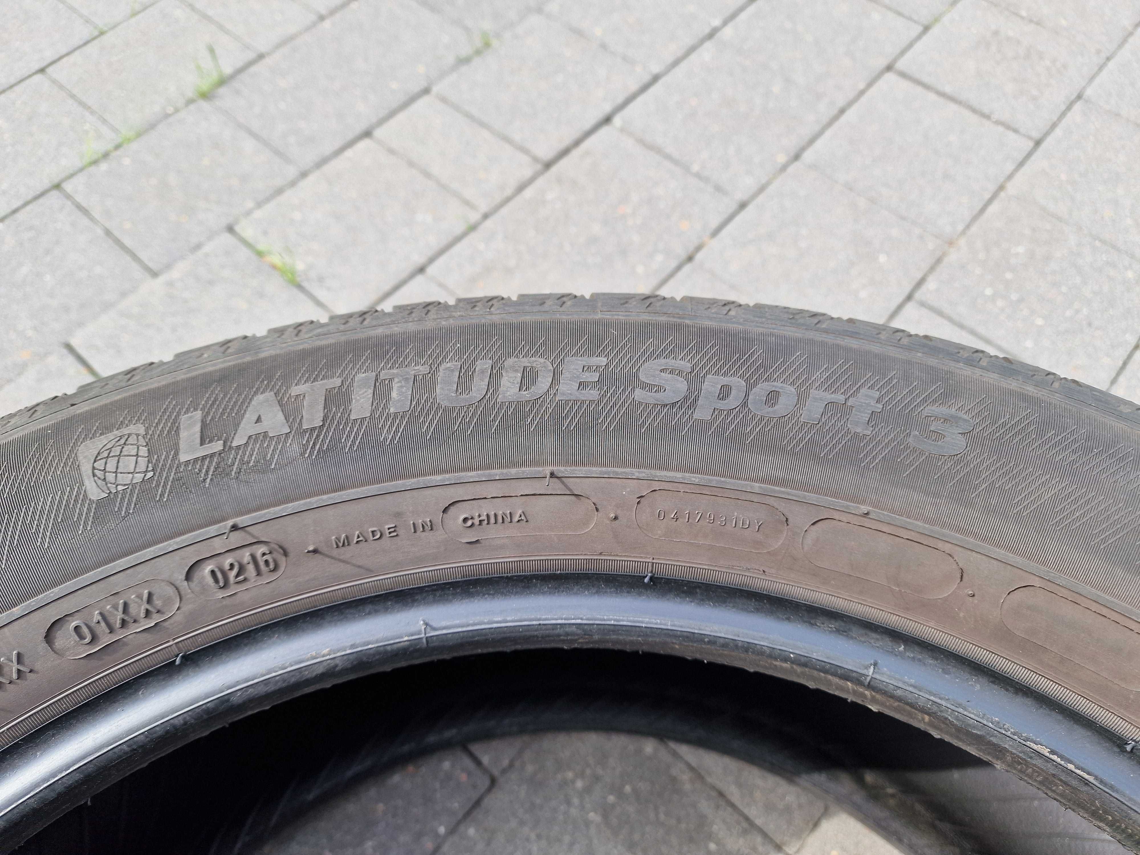 Opony letnie Michelin Latitude Sport 3 255/50 R19 używane 4 sztuki