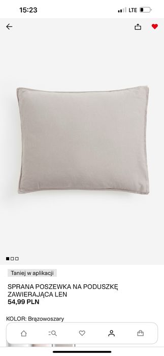 Komplet poszewek na poduszki z lnem H&M