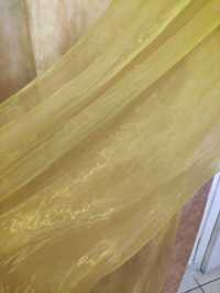 Занавеска штора тюль жёлтая органза 2,35*3,75 см бу