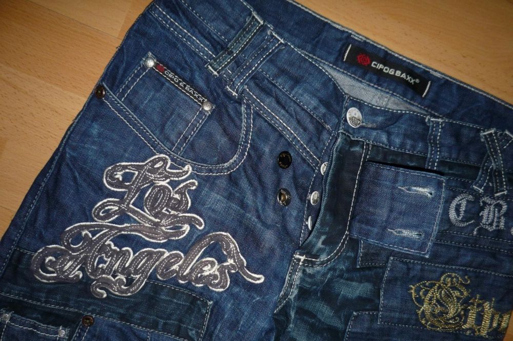 Spodnie męskie jeans roz W32L32 * Cipo & Baxx Generation Los Angeles