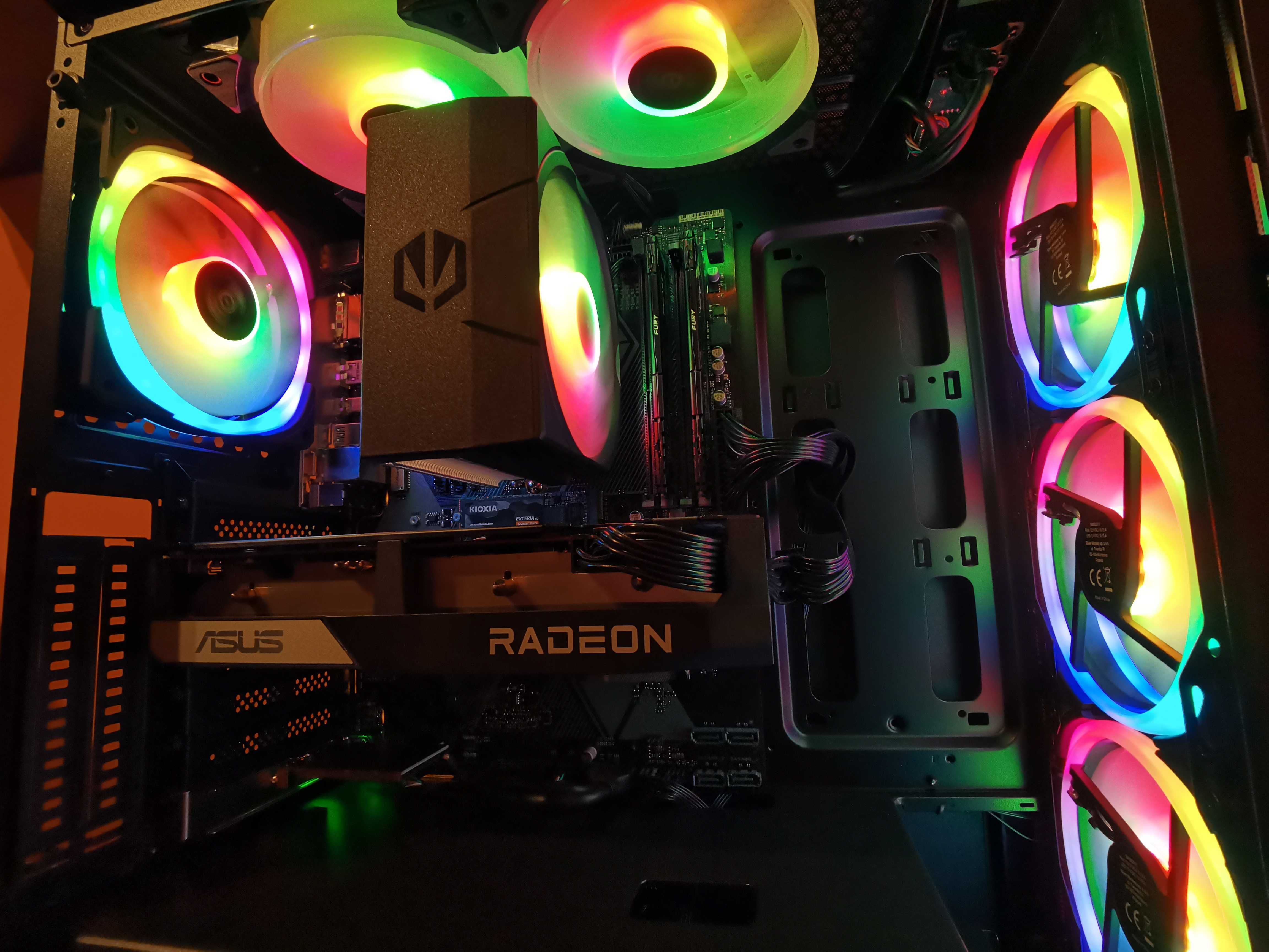 Ryzen 5 5600 • RX 6600 • 32GB RAM • 1TB SSD - komputer do gier z RGB