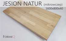 Blat do biurka drewno jesion natur 1600x800x40