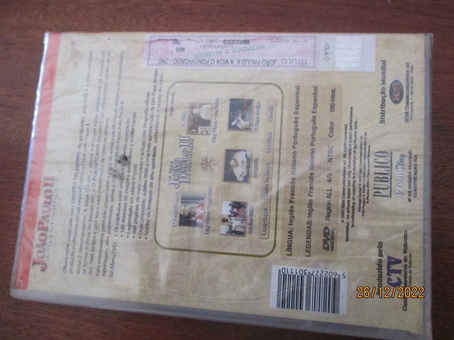 Dvd - João Paulo II - A vida o pontificado