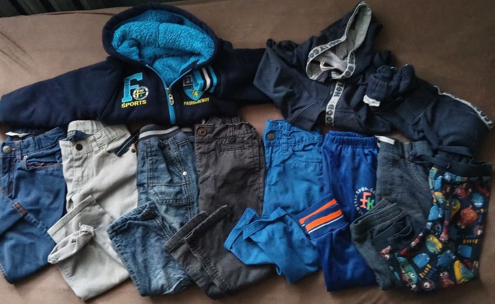 Zestaw dla chłopca r.98-104- kurtka zimowa z 5.10.15, spodnie zimowe i