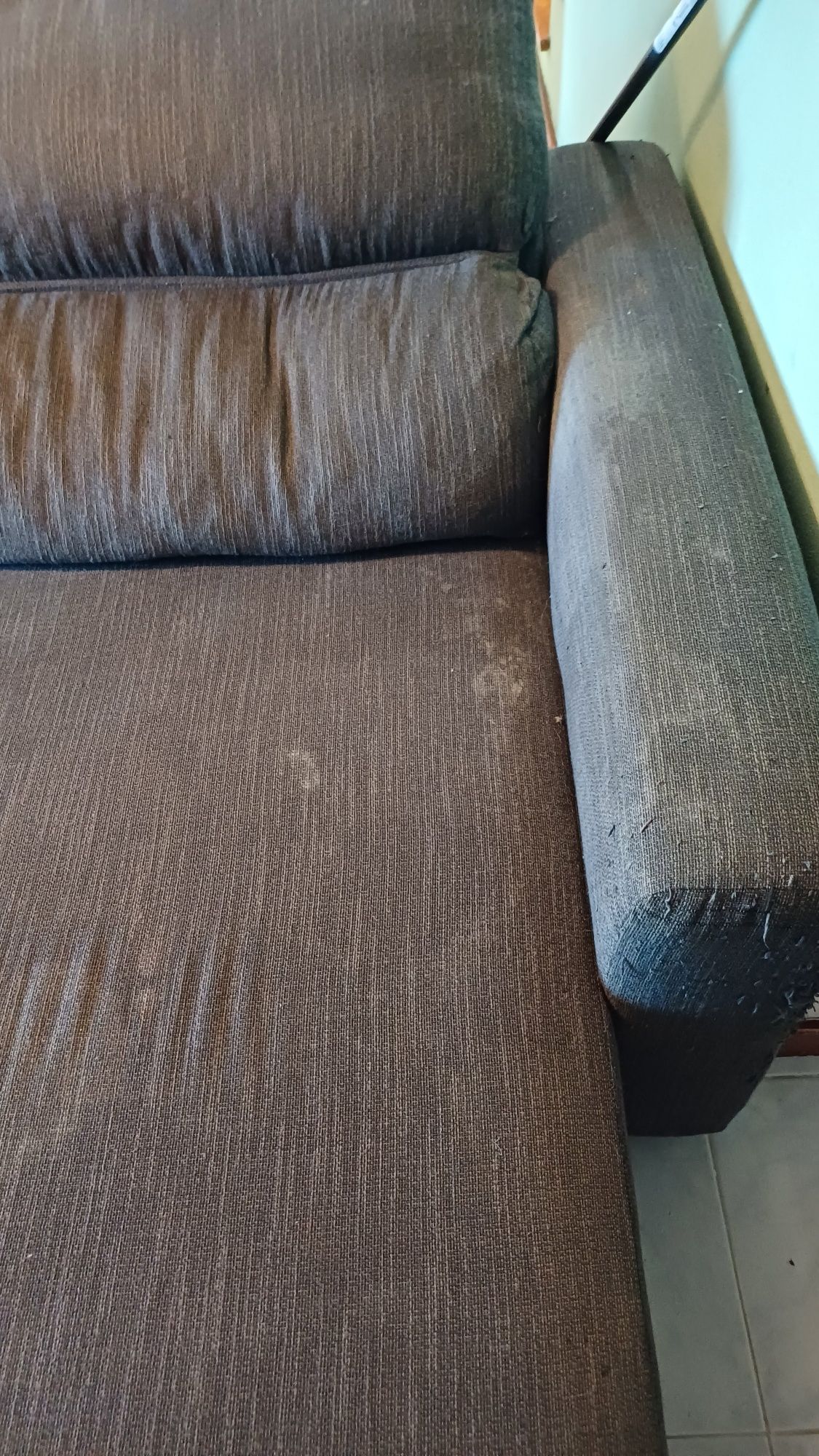 Sofa 3 lugares cinzento
