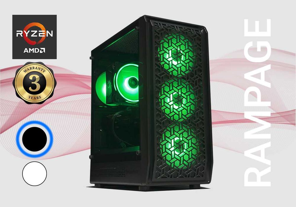 ІГРОВИЙ ПК / AMD Ryzen 5 7500F / DDR5 32 GB / RTX 5060 8G / SSD 500 GB