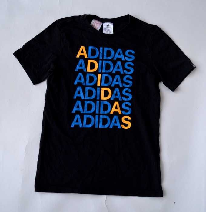 ADIDAS T-shirt Bluzka 152cm 11-12lat NAPISY