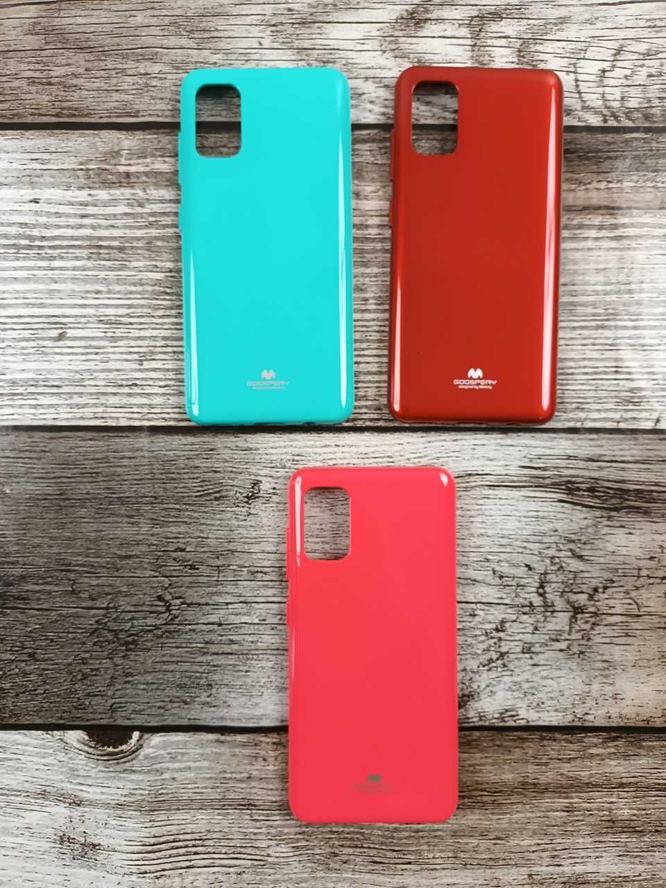 Etui Jelly Goospery do Samsung Galaxy A41 + Szkło Hartowane
