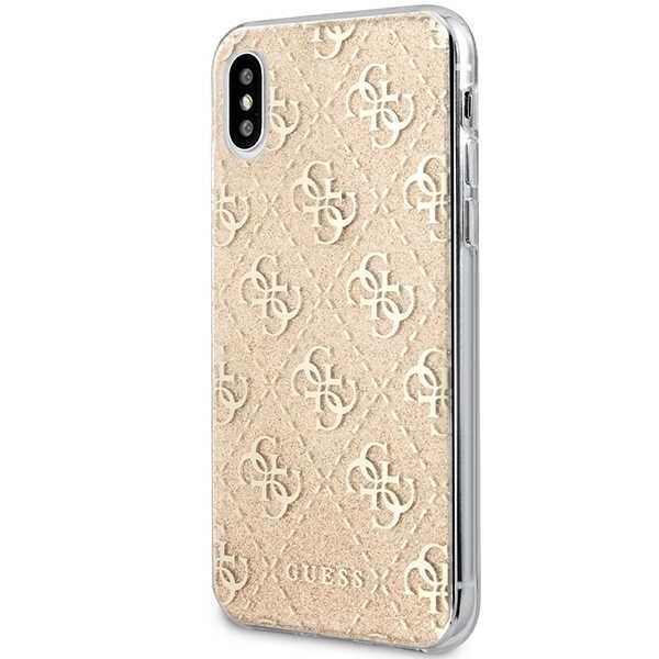 Guess Guhcpxpcu4Glgo Iphone X/Xs Złoty/Gold Hard Case 4G Glitter