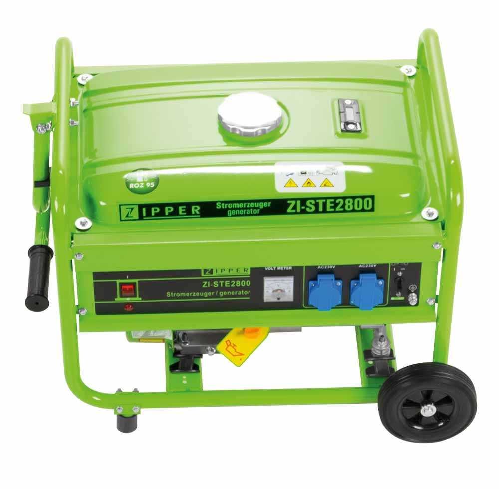 Agregat generator prądu 2x230V 4kW AVR ZIPPER na budowę działkę campin