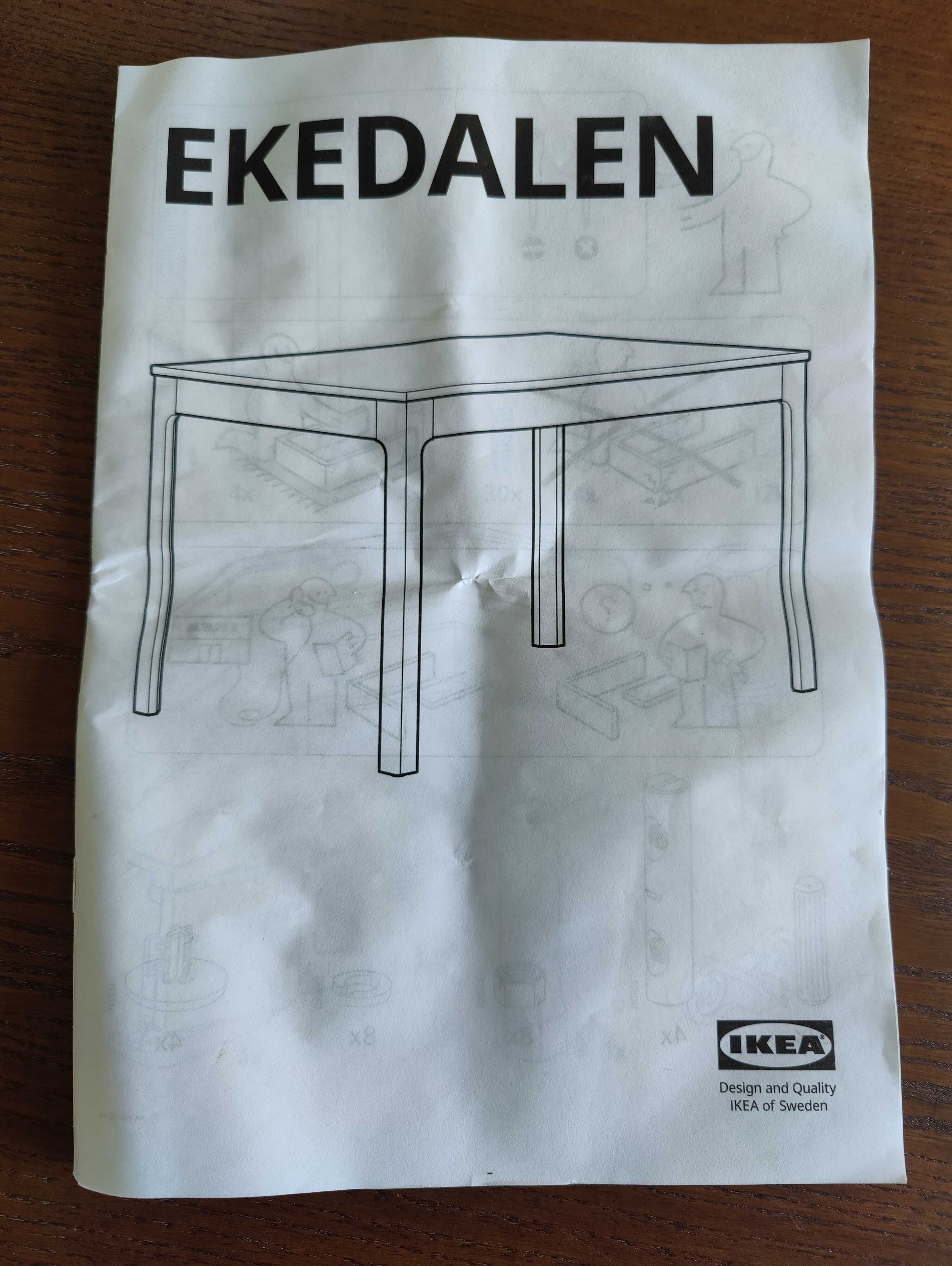 Mesa castanha extensivel IKEA - Ekedalen - 120/180 x 80 cm