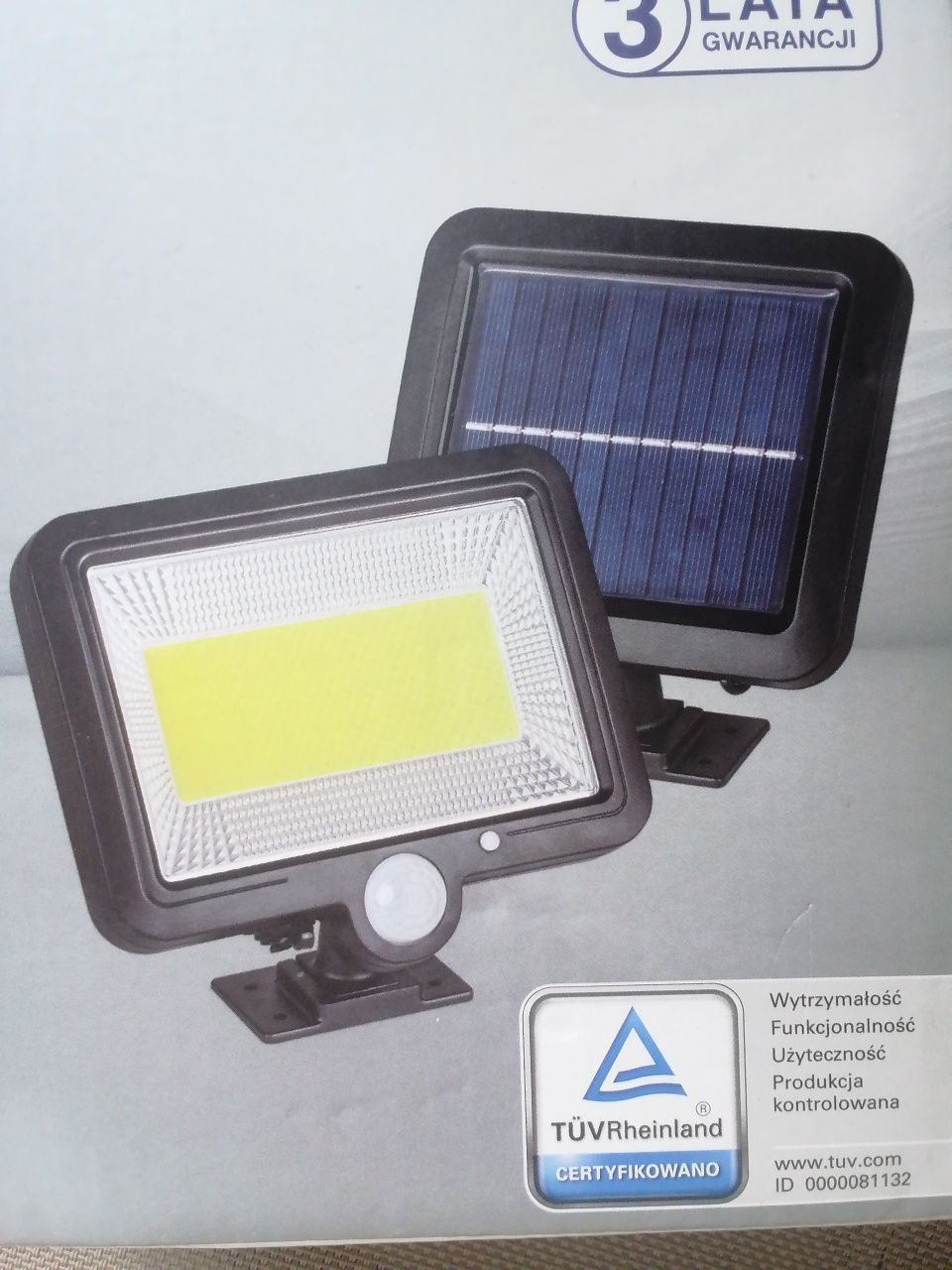 Naświetlacz leflektor Solarny Led z czujnikiem ruchu Nowy