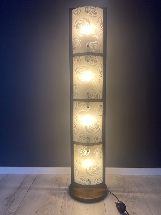 Lampa stojąca plus lampa nierdzewna kokon zestaw