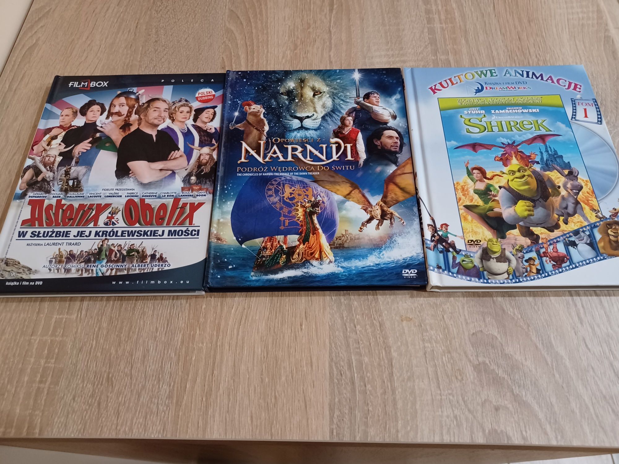 Shrek, Asterix i Obelix , Opowieści z Narnii - 3x DVD